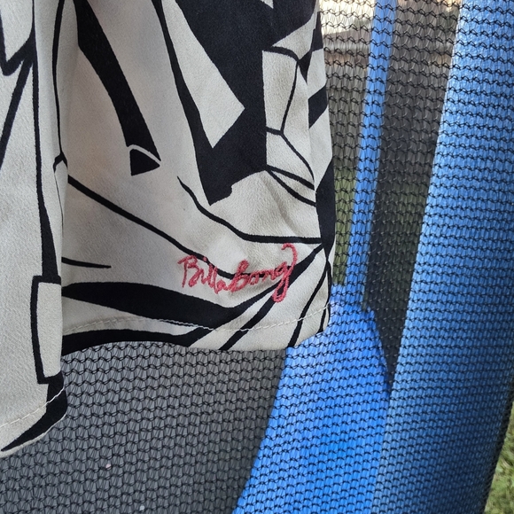 Billabong Black and Cream Striped Top - Picture 4 of 7